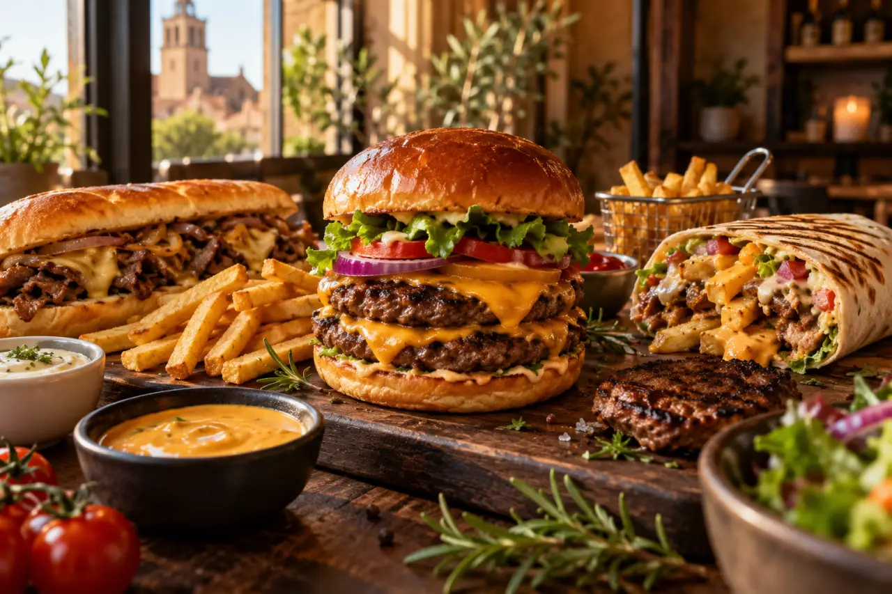 Menu Grill Gourmet à Sélestat : double ou triple steak, tacos généreux ou sandwich américain ?