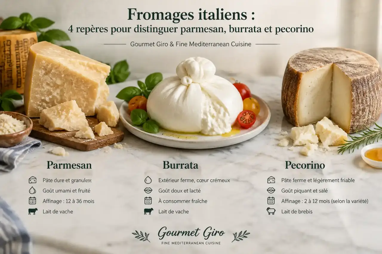 Fromages italiens : 4 repères pour distinguer parmesan, burrata et pecorino