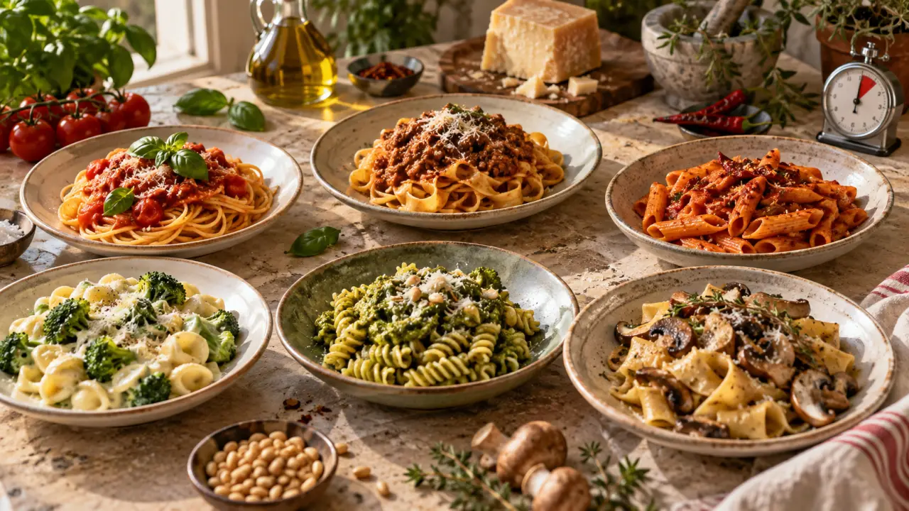 Quelle pâte italienne choisir : formes, sauces et cuissons adaptées