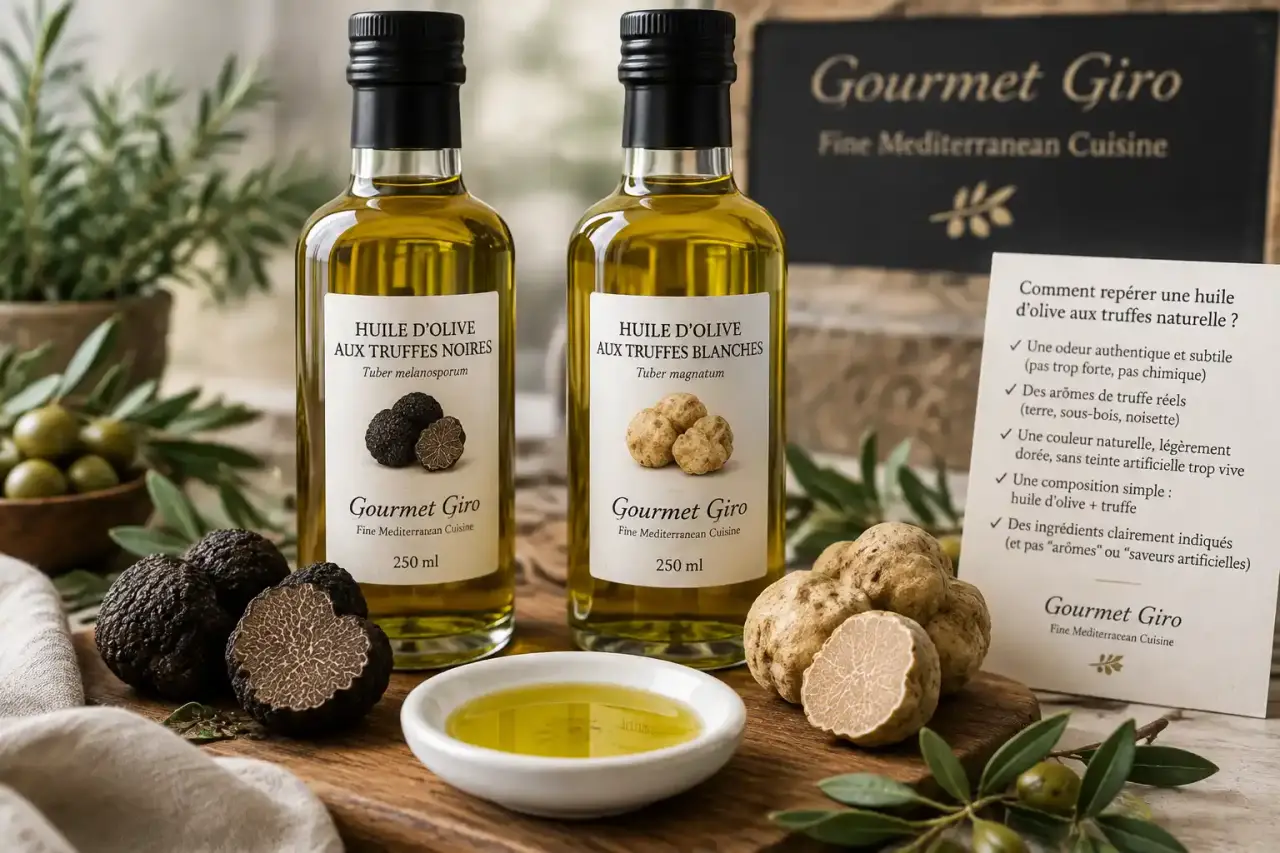 Huile d'olive aux truffes : noire ou blanche, et comment repérer celle qui ne sent pas le produit chimique
