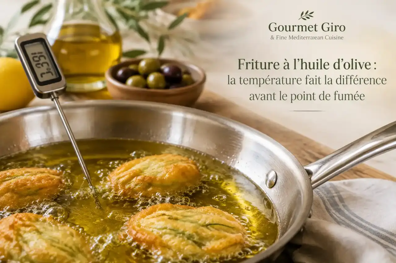 Friture à l’huile d’olive : la température fait la différence avant le point de fumée