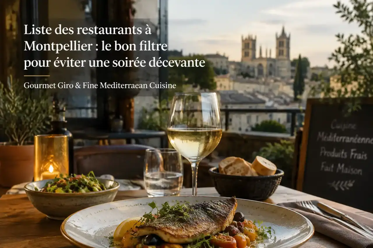 Liste des restaurants à Montpellier : le bon filtre pour éviter une soirée décevante